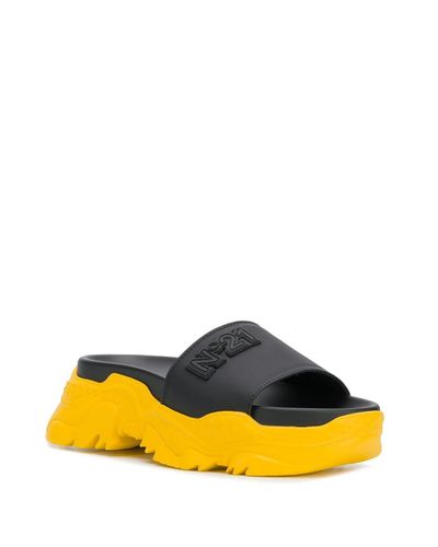 platform sliders black