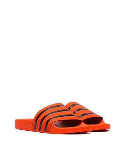 adidas Orange Adilette Rubber Slides 