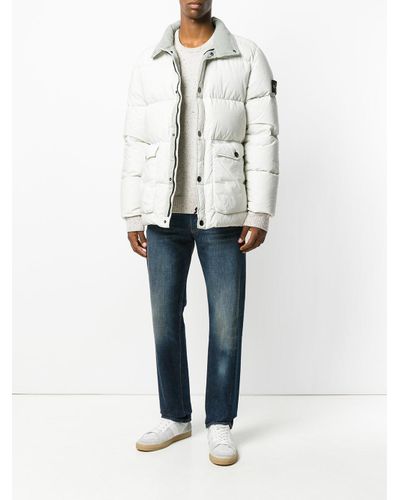 stone island resin poplin