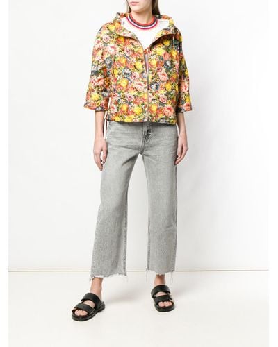 Marni Floral Hooded Jacket in Yellow - Lyst