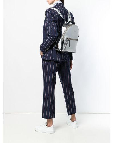 tommy hilfiger silver backpack