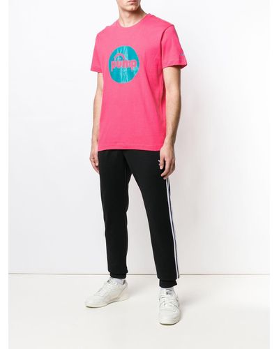 Reebok Cotton Pump T-shirt in Pink for Men - Lyst