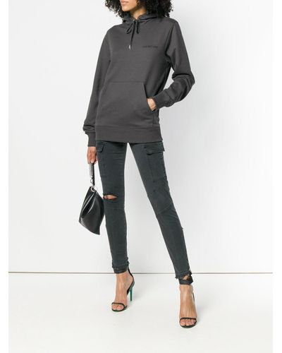 grey helmut lang hoodie