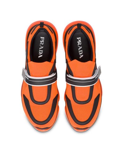 prada cloudbust black and orange