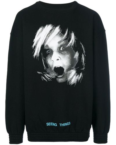 Off-White c/o Virgil Abloh Cotton Seeing Things Sweatshirt in Black for Men  | Lyst