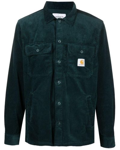 carhartt corduroy shirt green