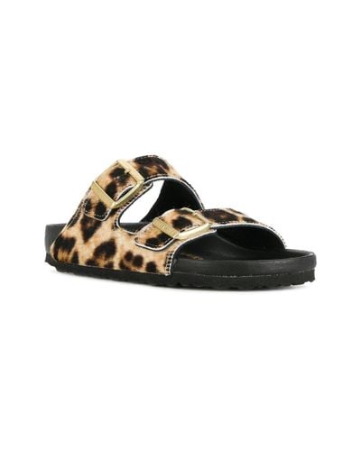 birkenstock arizona leopard print