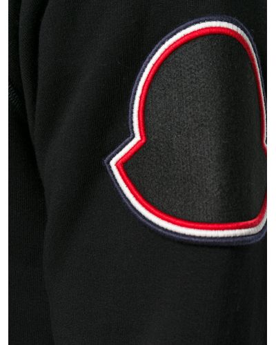 moncler logo patch sweatshirt