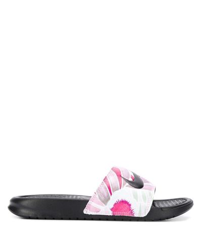 nike floral flip flops