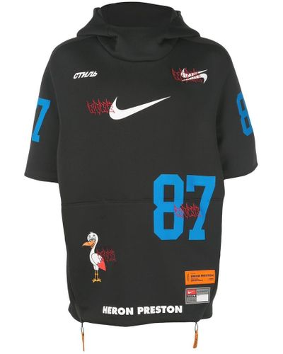 Nike X Heron Preston S/s Hooded Top in Black for Men Lyst