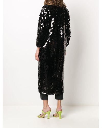 embellished duster coat