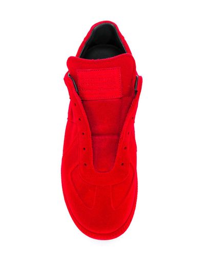 Maison Margiela Rubber Laceless Replica Sneakers in Red ...