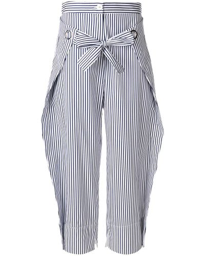 striped cropped pants