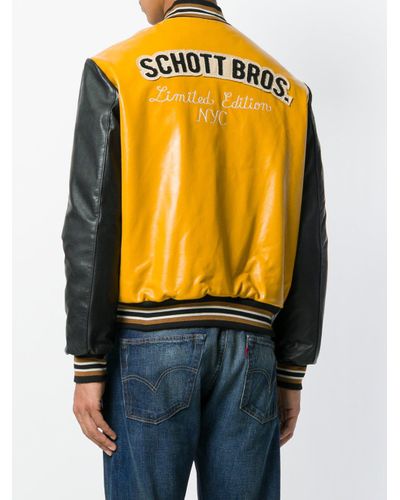 schott yellow rain jacket
