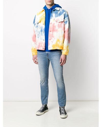 Levi's Tie-dye Denim Jacket in White 