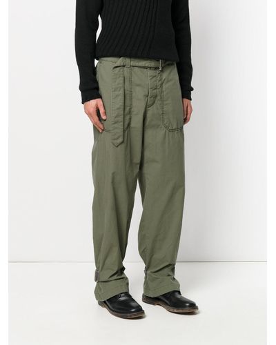 belted cargo trousers