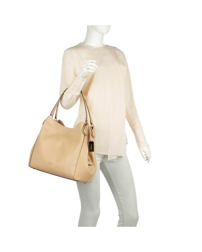 coach beechwood leather edie bolsa