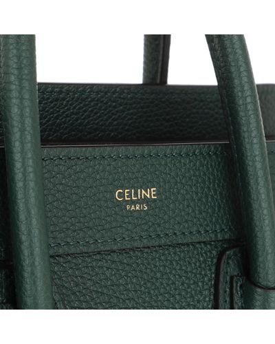 Celine Nano Luggage Bag Leather Amazon in Green - Lyst