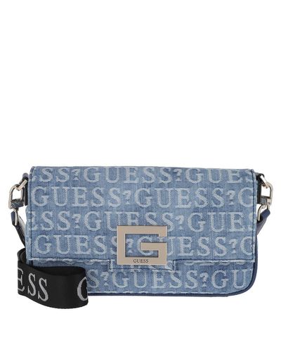 Guess Brightside Denim Shoulder Bag on 