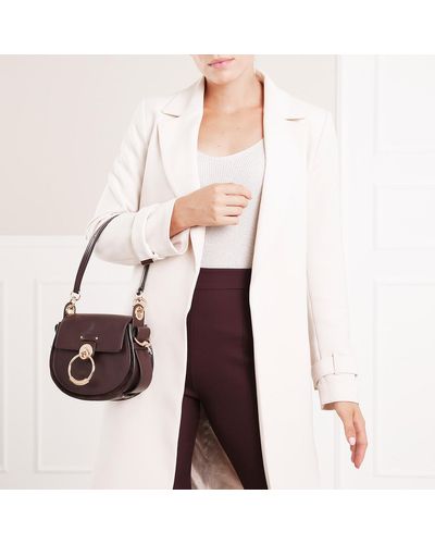 chloe tess bolsa black raisin