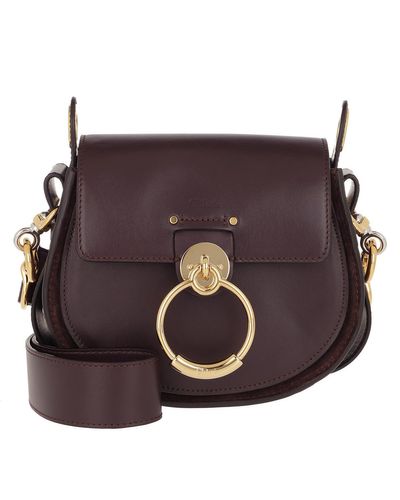 chloe tess bolsa black raisin