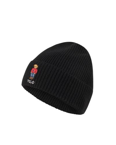 Polo Ralph Lauren Muts Met Polo Bear in het Zwart voor heren | Lyst NL
