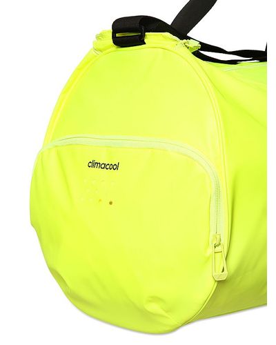 adidas Water Repellent Coated Nylon Duffle Bag in Neon Yellow (Yellow) for  Men - Lyst