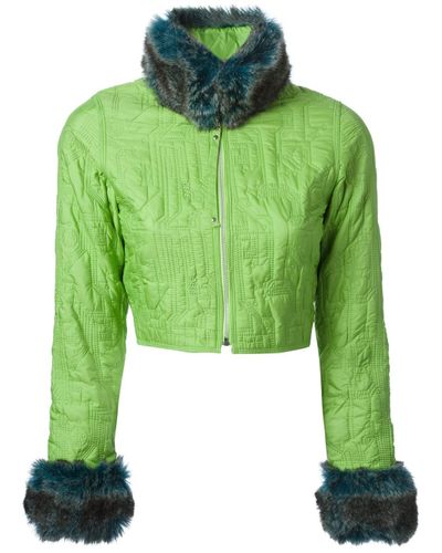 Jean Paul Gaultier Fur 'cavaliers Et Amazon Des Temps Modernes' Jacket in  Green - Lyst