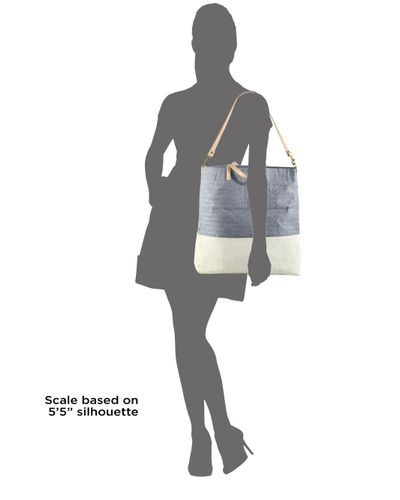 Clare V Matilde Canvas Tote In Gray Lyst