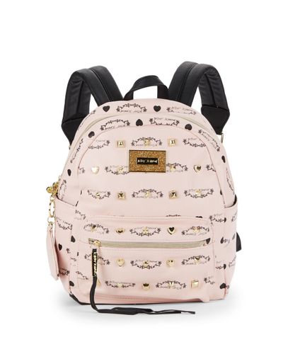 betsey johnson studded backpack