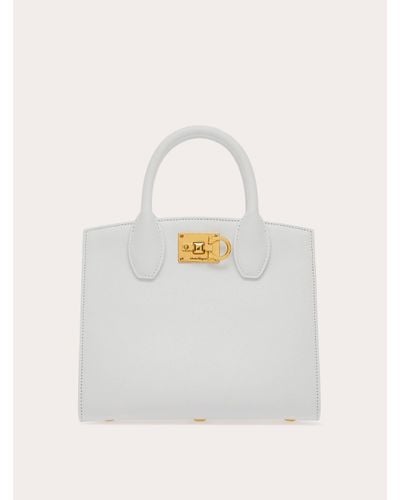 Ferragamo Studio Box Bag (s) - White