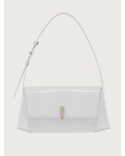 Ferragamo Women Geometric Shoulder Bag (m) - White