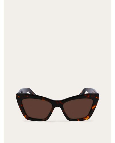 Ferragamo Sunglasses Dark Tortoise - Natural