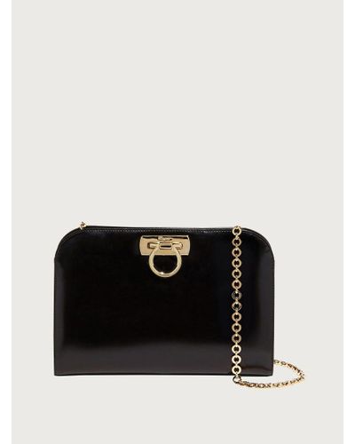 Ferragamo Diana Clutch - Black