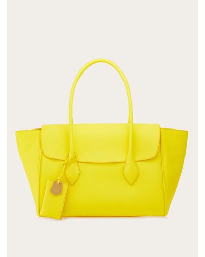 Ferragamo East-west Tote Bag (l) - Yellow