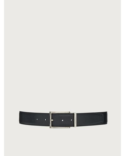 Ferragamo Reversible and adjustable belt - Blanc
