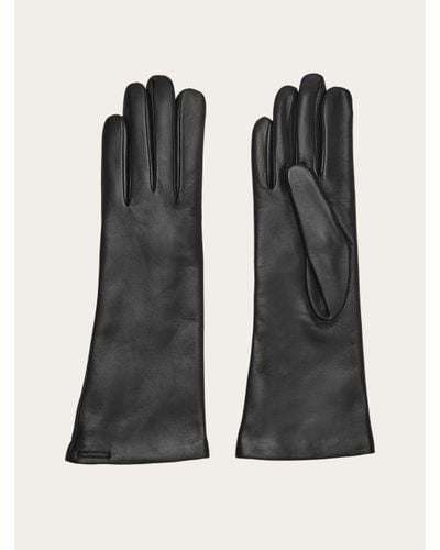 Ferragamo Long Nappa Gloves - Black