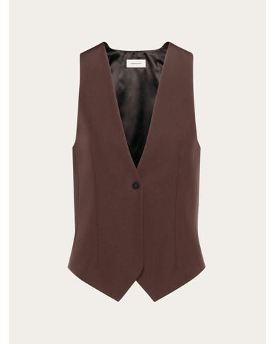 Ferragamo Tailored waistcoat - Marron