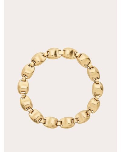 Ferragamo Women Brass Necklace - Metallic