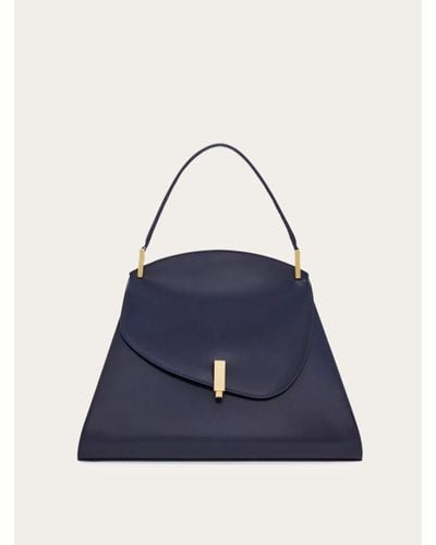 Ferragamo Women Geometric Handbag (m) - Blue