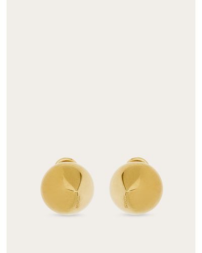 Ferragamo Women Organic Shape Earrings (s) - Yellow