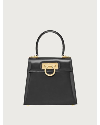 Ferragamo Iconic Top Handle (S) - Noir