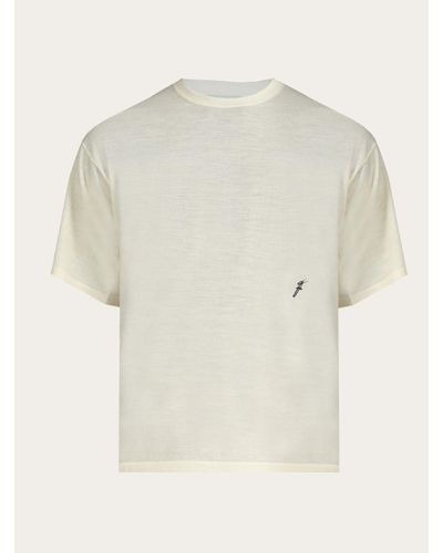 Ferragamo Wool T-shirt - White