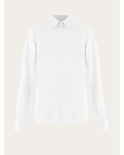 Ferragamo Cotton Stretch Shirt - White