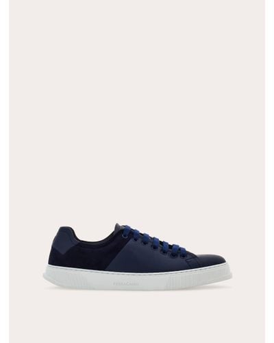 Ferragamo Men Low Cut Sneaker - Blue