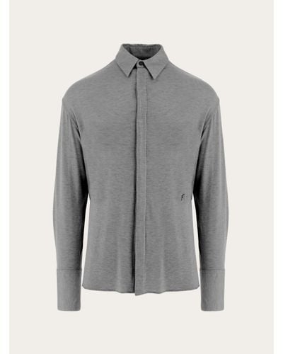 Ferragamo Jersey Shirt - Gray