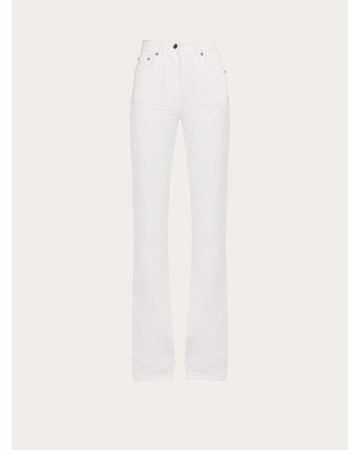 Ferragamo 5 Pocket Jeans - White