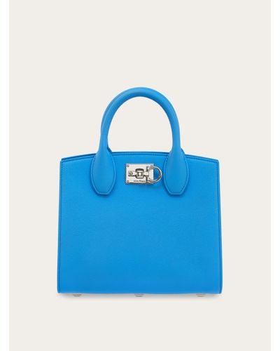 Ferragamo Femmes Studio Box Bag (S) Bleu