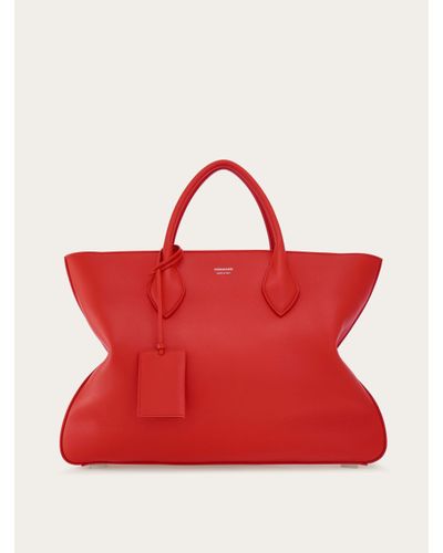 Ferragamo Tote Bag (l) - Red