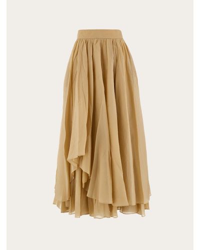 Ferragamo Layered Skirt - Natural